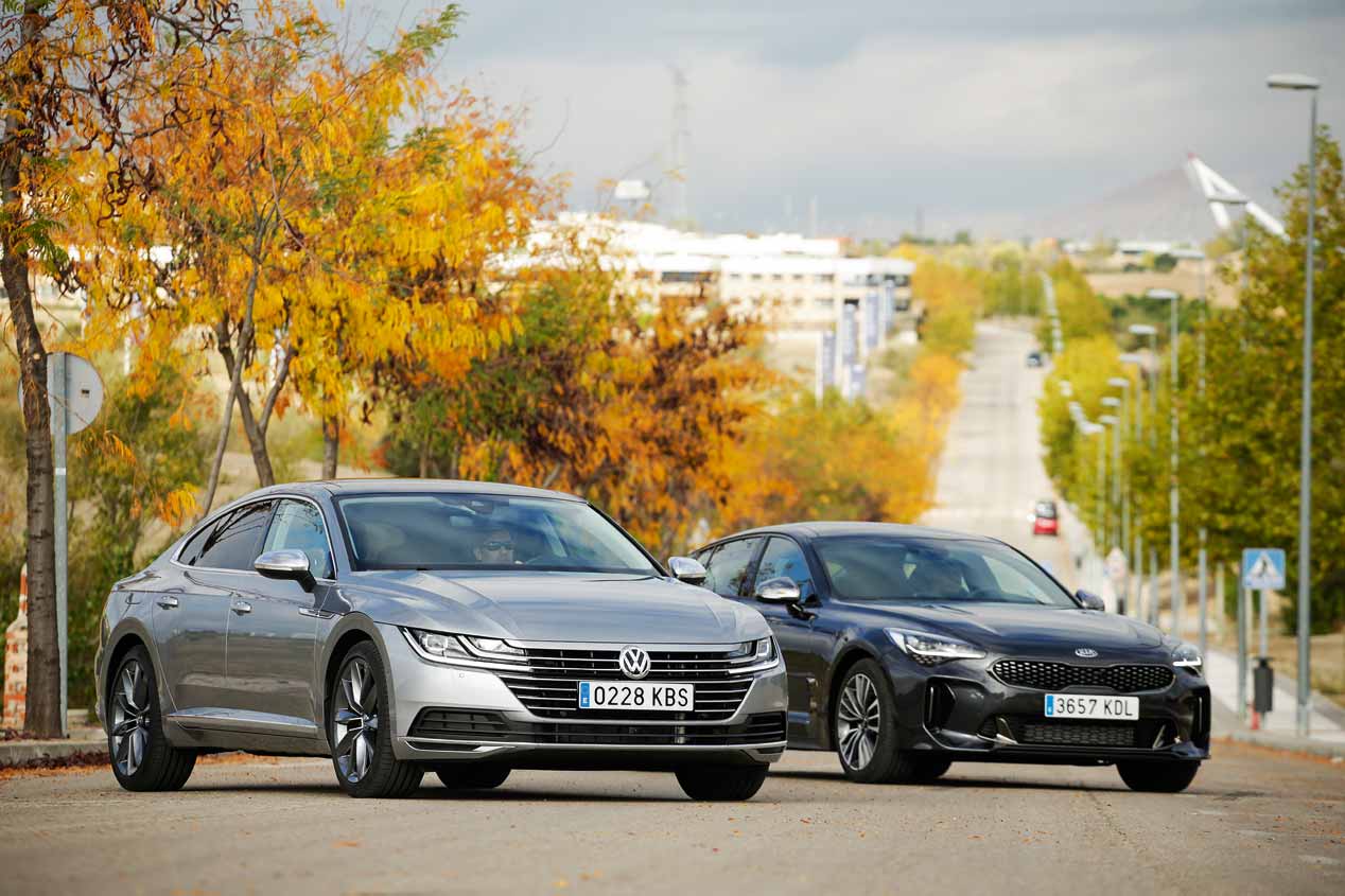 Comparativa entre el Kia Stinger y el VW Arteon Diesel