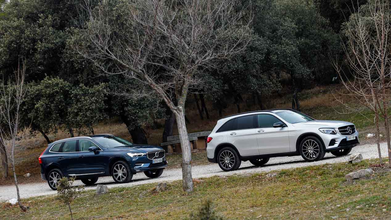 Comparativa: Mercedes GLC 250 d vs Volvo XC60 D4
