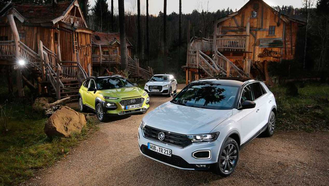 Comparativa: Volkswagen T-Roc, Audi Q2 y Hyundai Kona