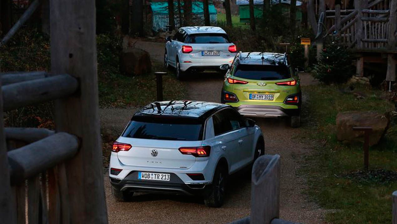 Comparativa: Volkswagen T-Roc, Audi Q2 y Hyundai Kona