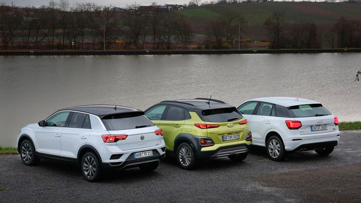 Comparativa: Volkswagen T-Roc, Audi Q2 y Hyundai Kona