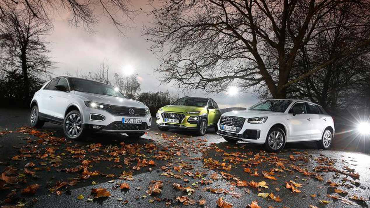 Comparativa: Volkswagen T-Roc, Audi Q2 y Hyundai Kona