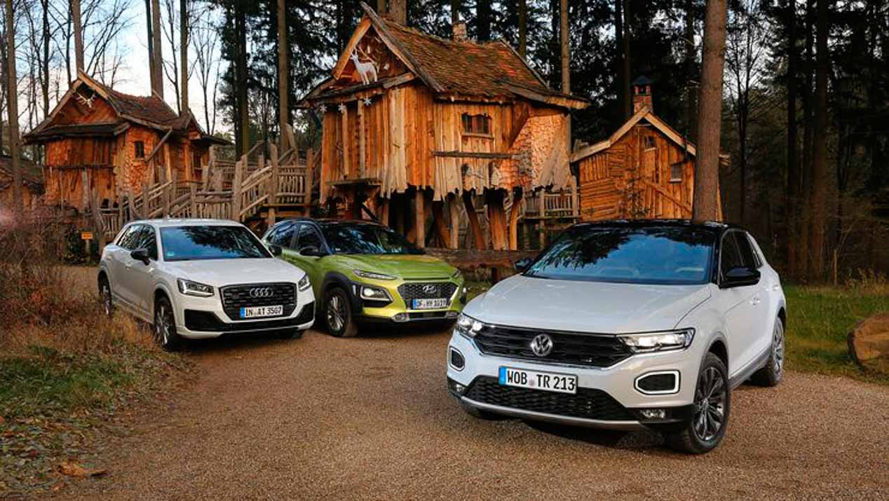 Comparativa: Volkswagen T-Roc, Audi Q2 y Hyundai Kona