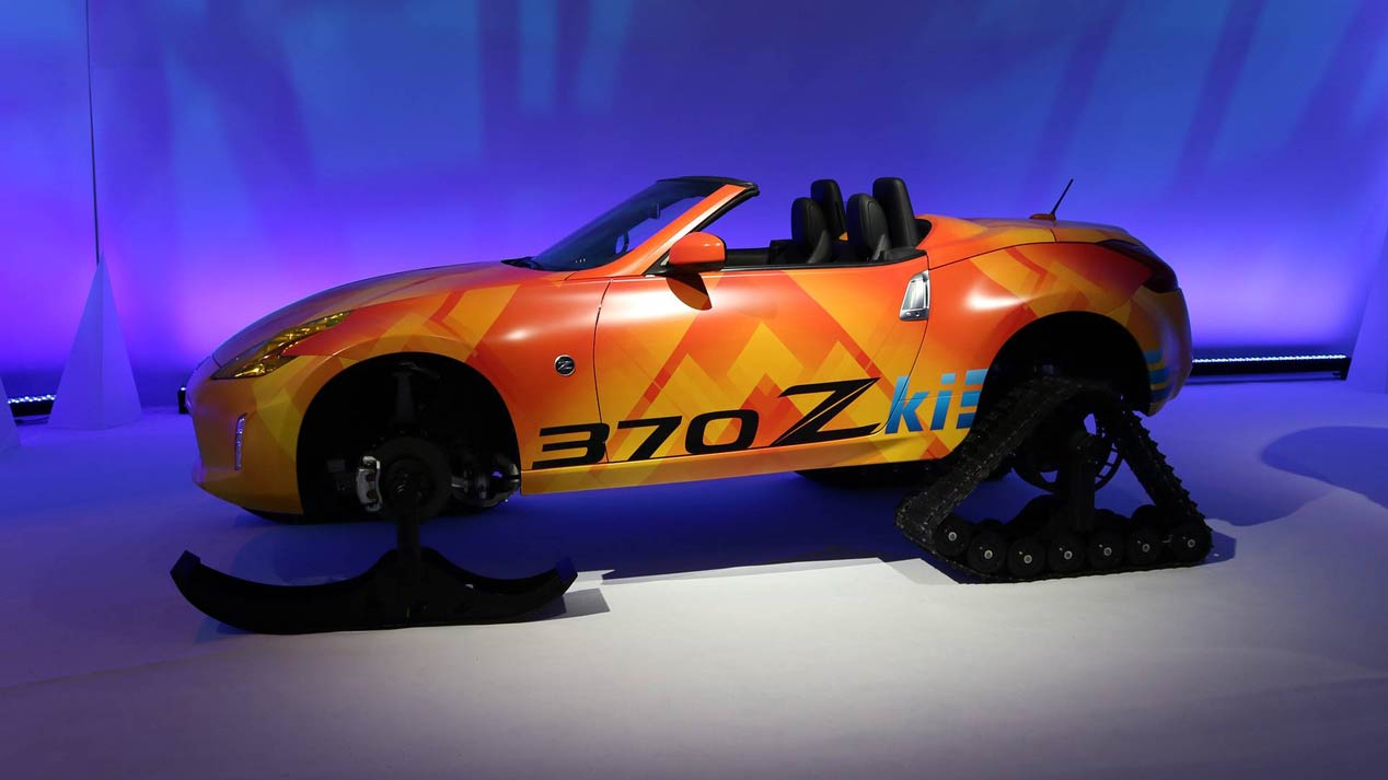 Nissan 370ZKi, con orugas y esquís