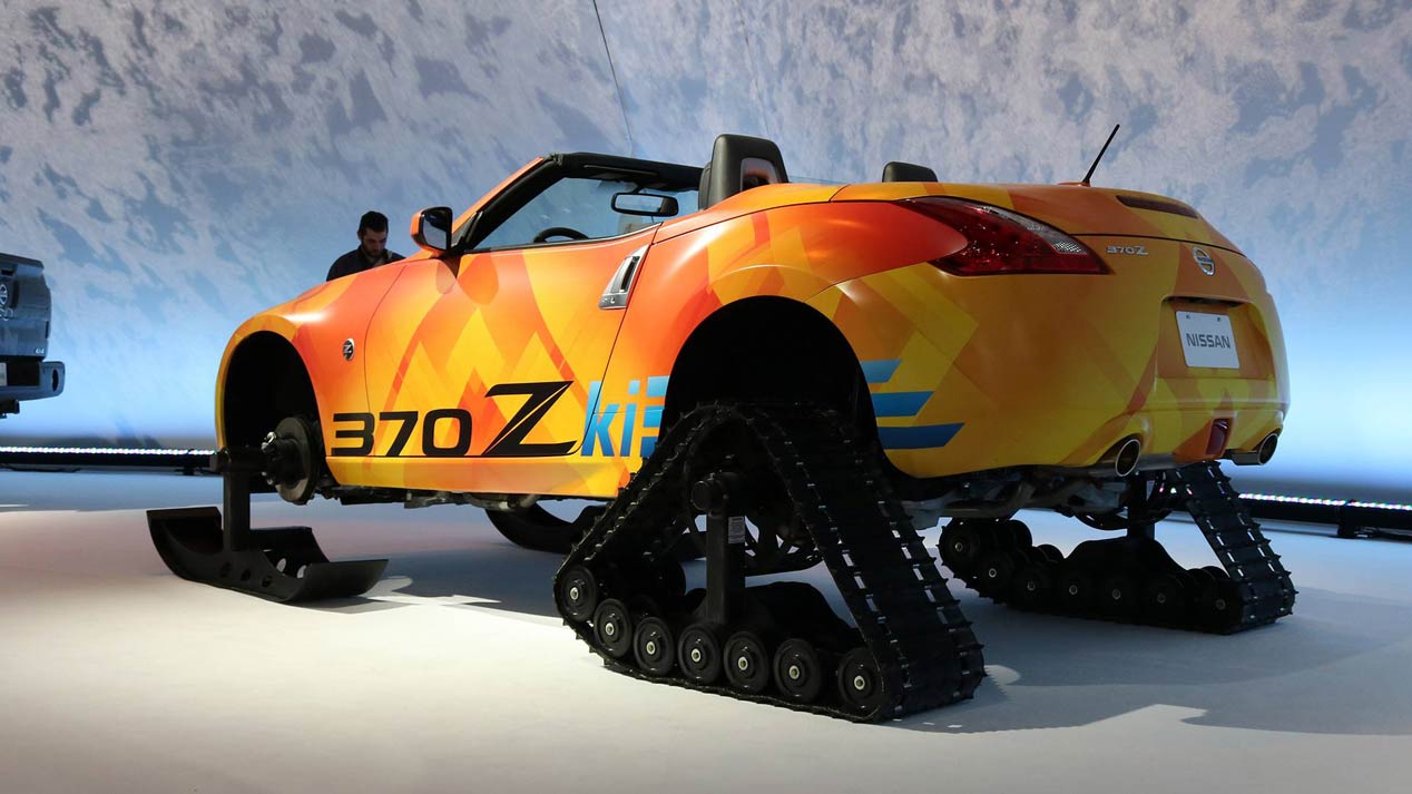 Nissan 370ZKi, con orugas y esquís