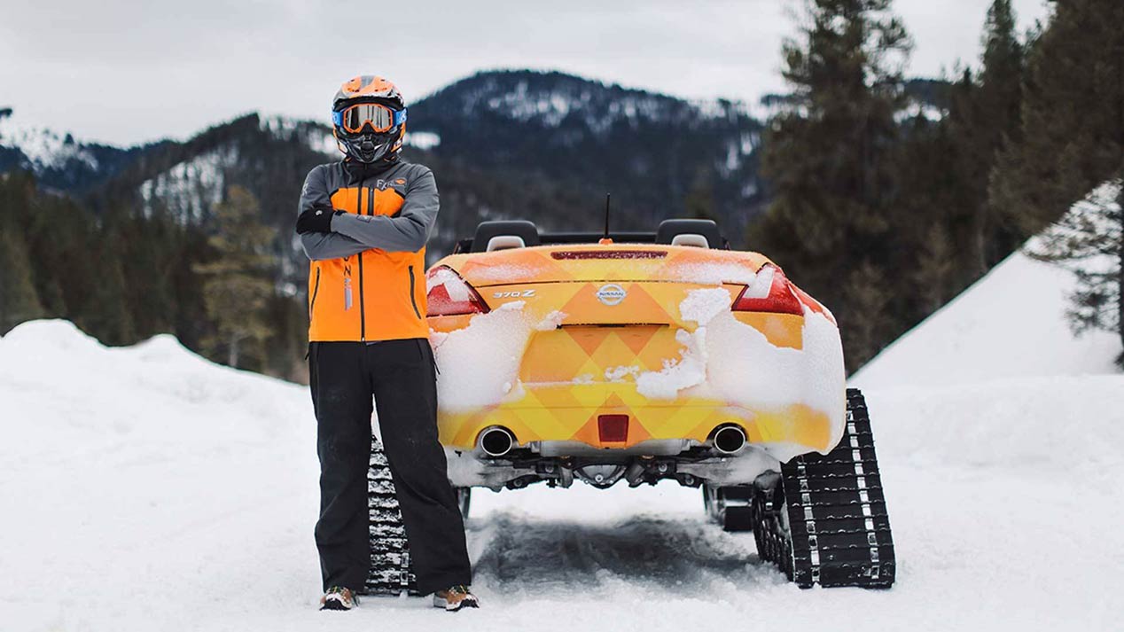 Nissan 370ZKi, con orugas y esquís
