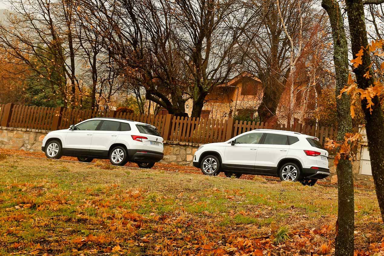 Duelo SUV: Seat Ateca 1.0 TSi vs Skoda Karoq 1.0 TSi