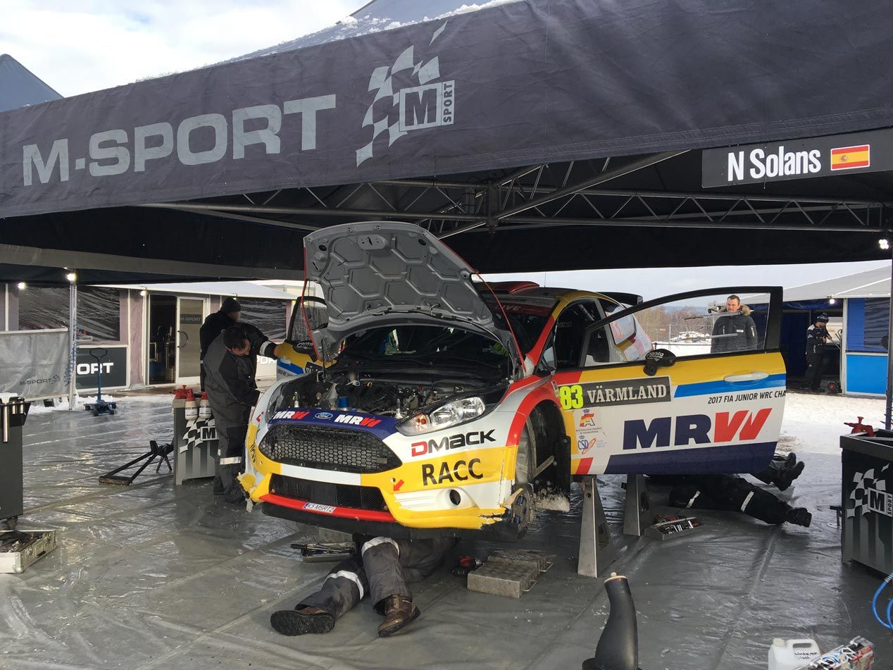 Nil Solans debuta en el Rally de Suecia con su nuevo Ford Fiesta R5