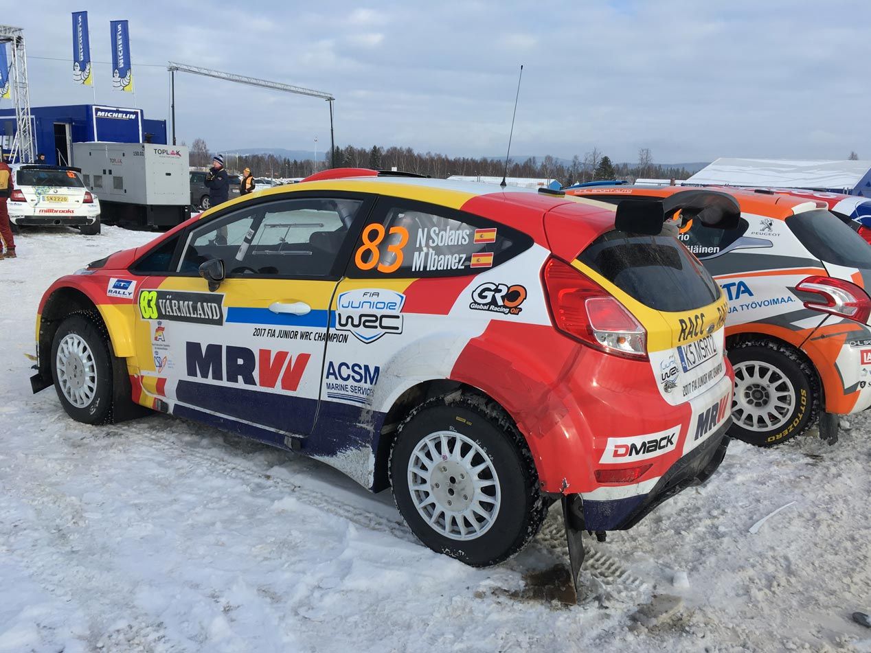 Nil Solans debuta en el Rally de Suecia con su nuevo Ford Fiesta R5