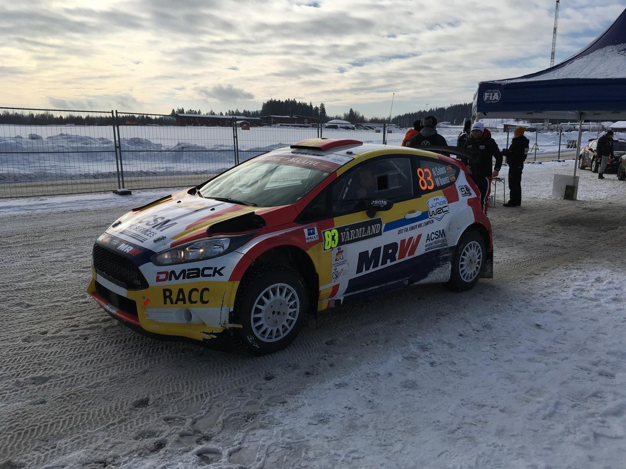 Nil Solans debuta en el Rally de Suecia con su nuevo Ford Fiesta R5