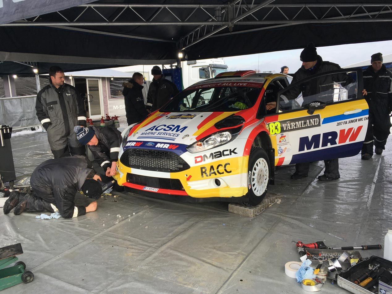 Nil Solans debuta en el Rally de Suecia con su nuevo Ford Fiesta R5