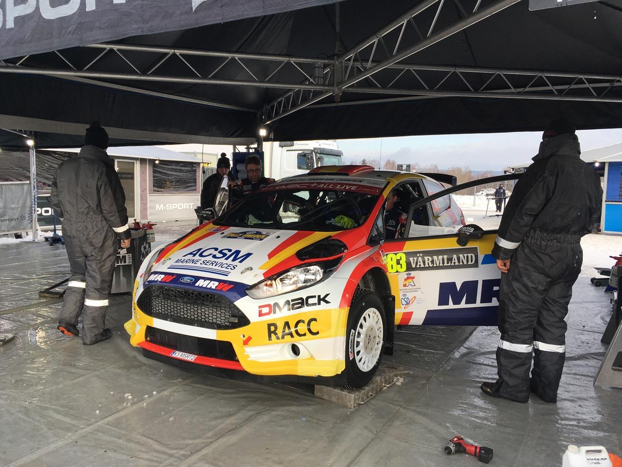 Nil Solans debuta en el Rally de Suecia con su nuevo Ford Fiesta R5