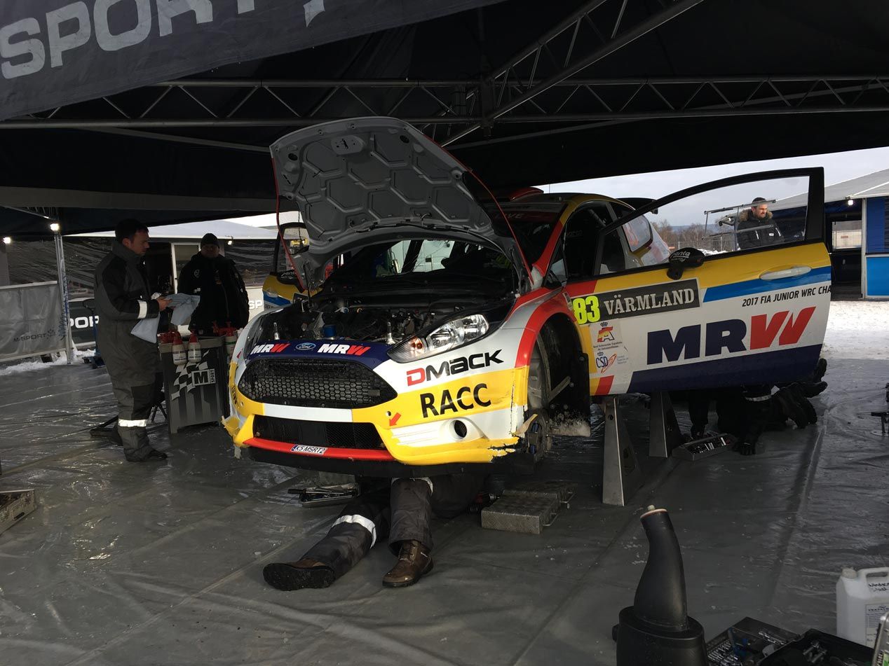 Nil Solans debuta en el Rally de Suecia con su nuevo Ford Fiesta R5