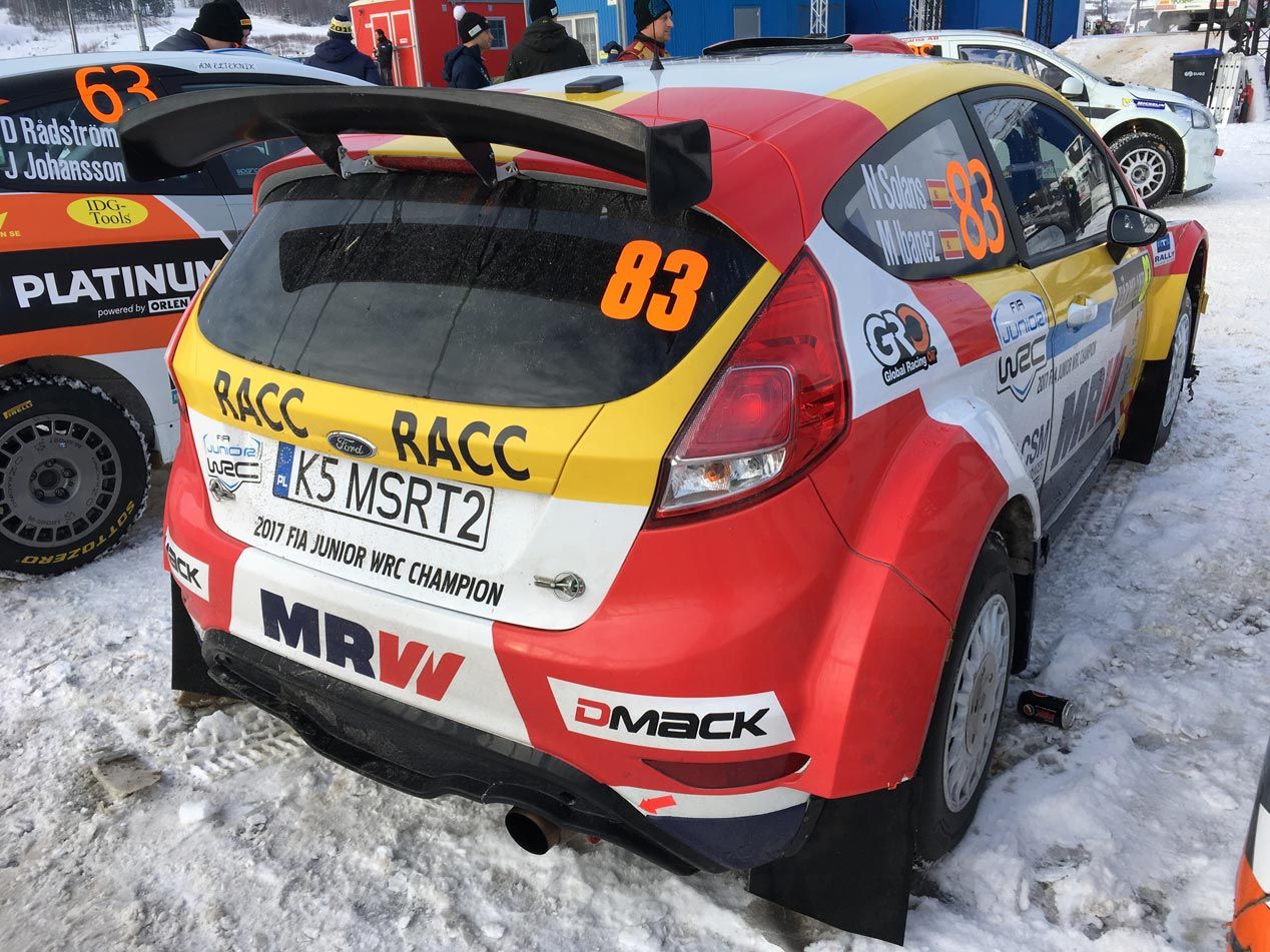 Nil Solans debuta en el Rally de Suecia con su nuevo Ford Fiesta R5