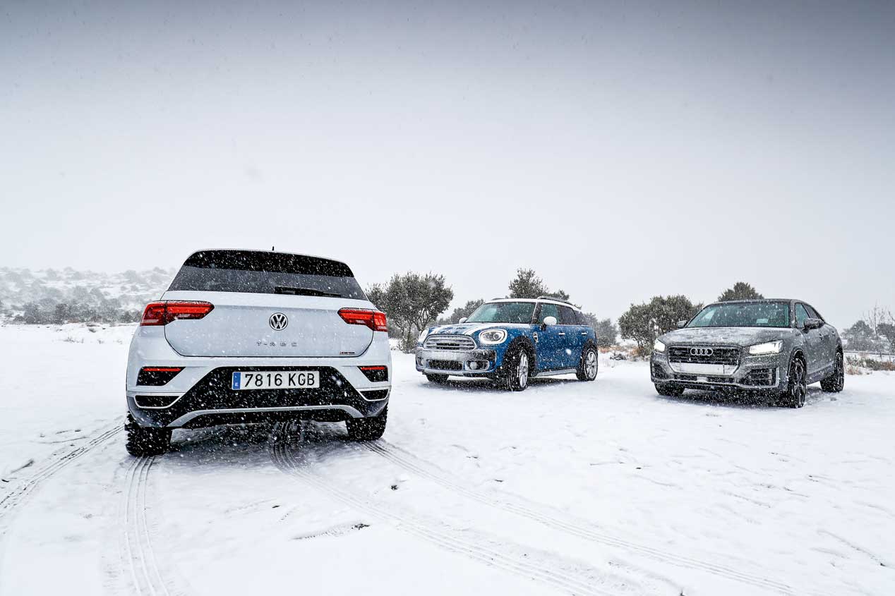 Audi Q2, VW T-Roc y Mini Countryman, supercomparativa SUV