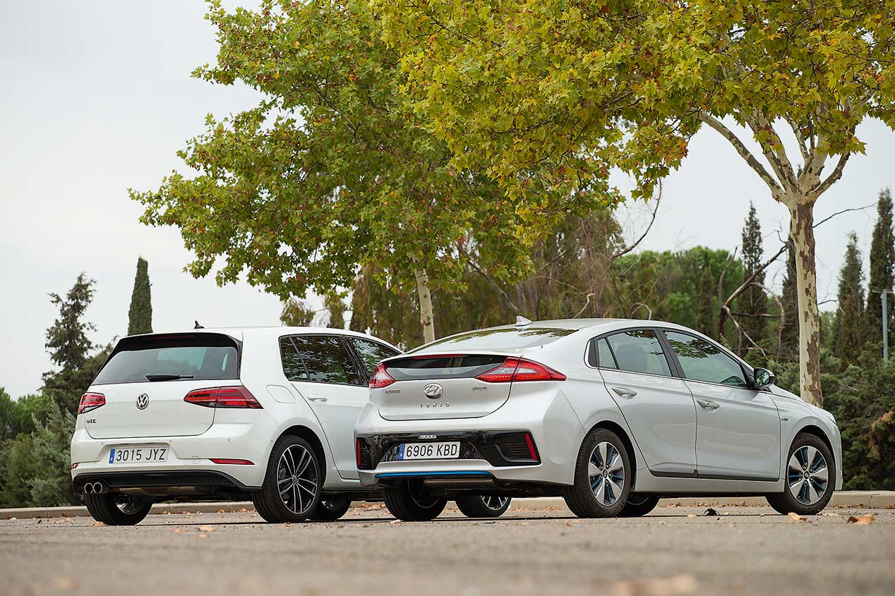 Hyundai Ioniq y Volkswagen Golf GTE, cara a cara
