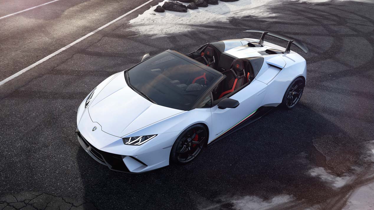 Lamborghini Huracan Performante Spyder, el descapotable atmosférico más rápido y potente