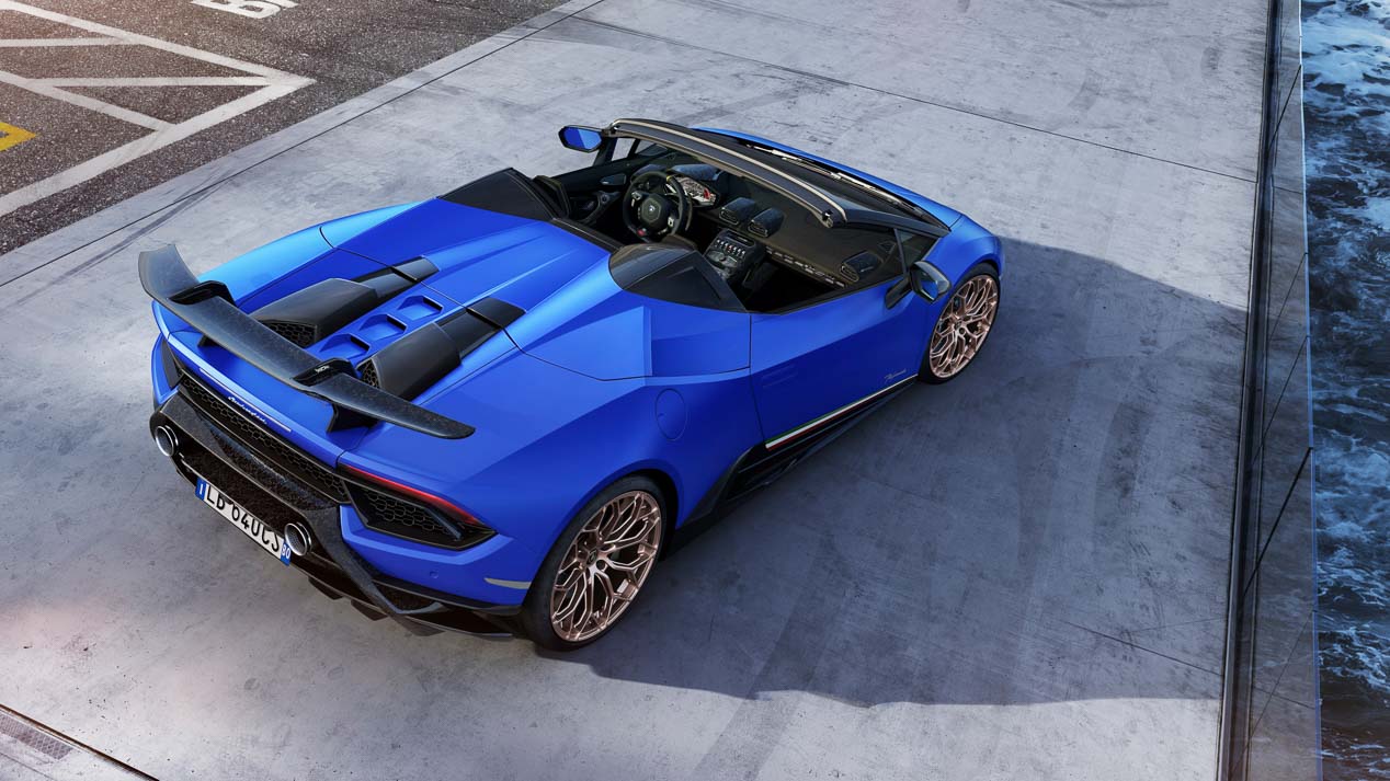 Lamborghini Huracan Performante Spyder, el descapotable atmosférico más rápido y potente