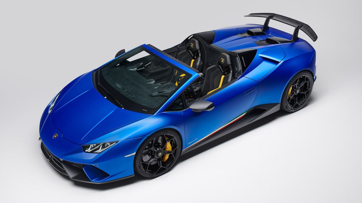 Lamborghini Huracan Performante Spyder, el descapotable atmosférico más rápido y potente