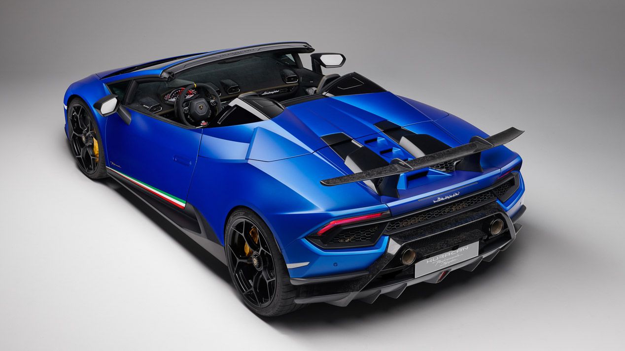 Lamborghini Huracan Performante Spyder, el descapotable atmosférico más rápido y potente