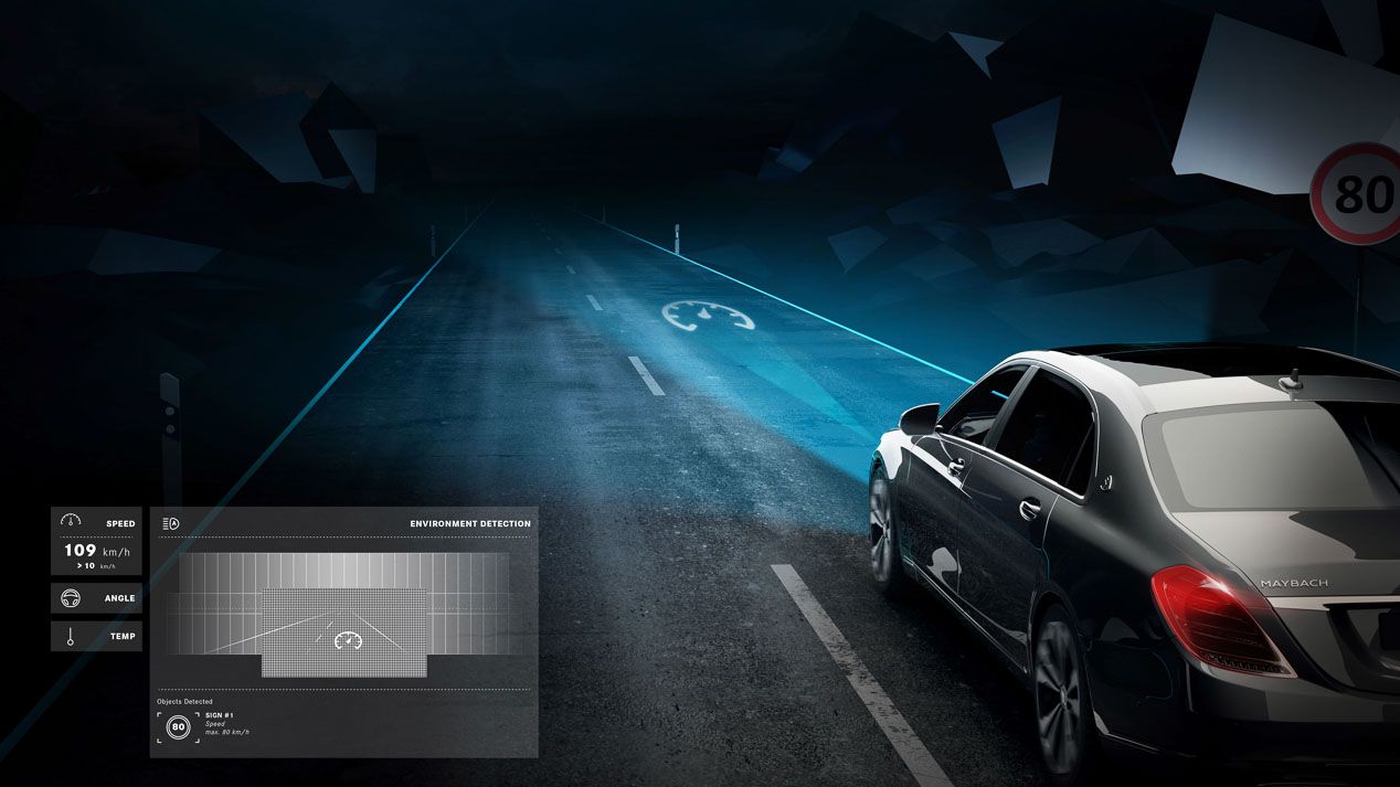 Mercedes Digital Light, los faros que proyectan información
