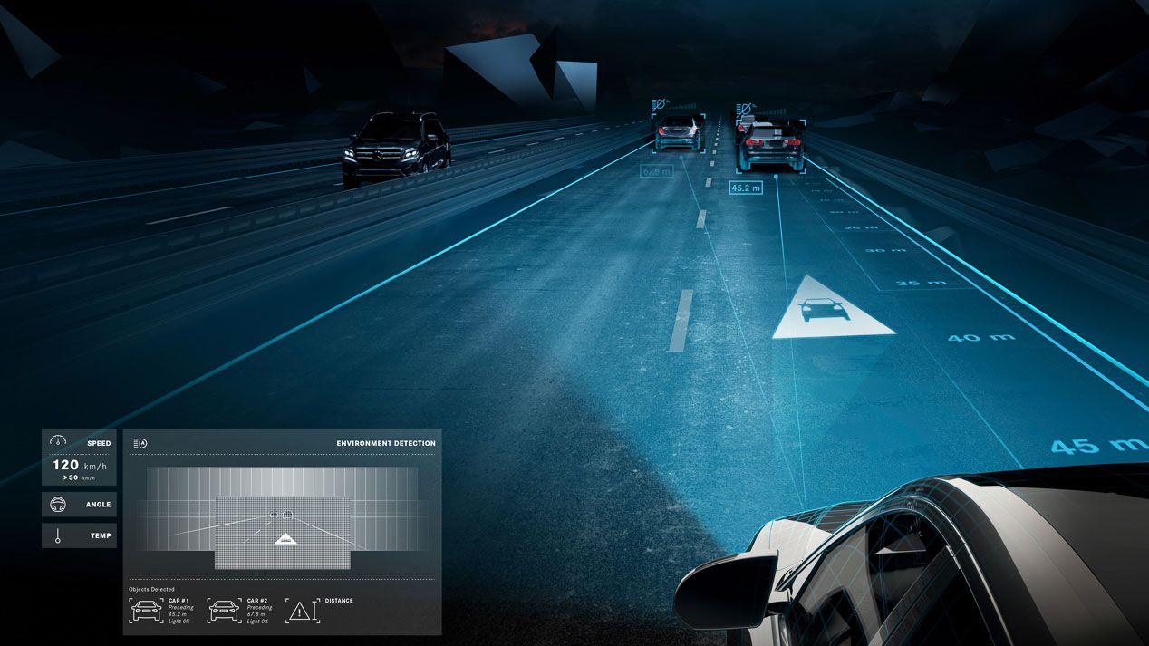 Mercedes Digital Light, los faros que proyectan información