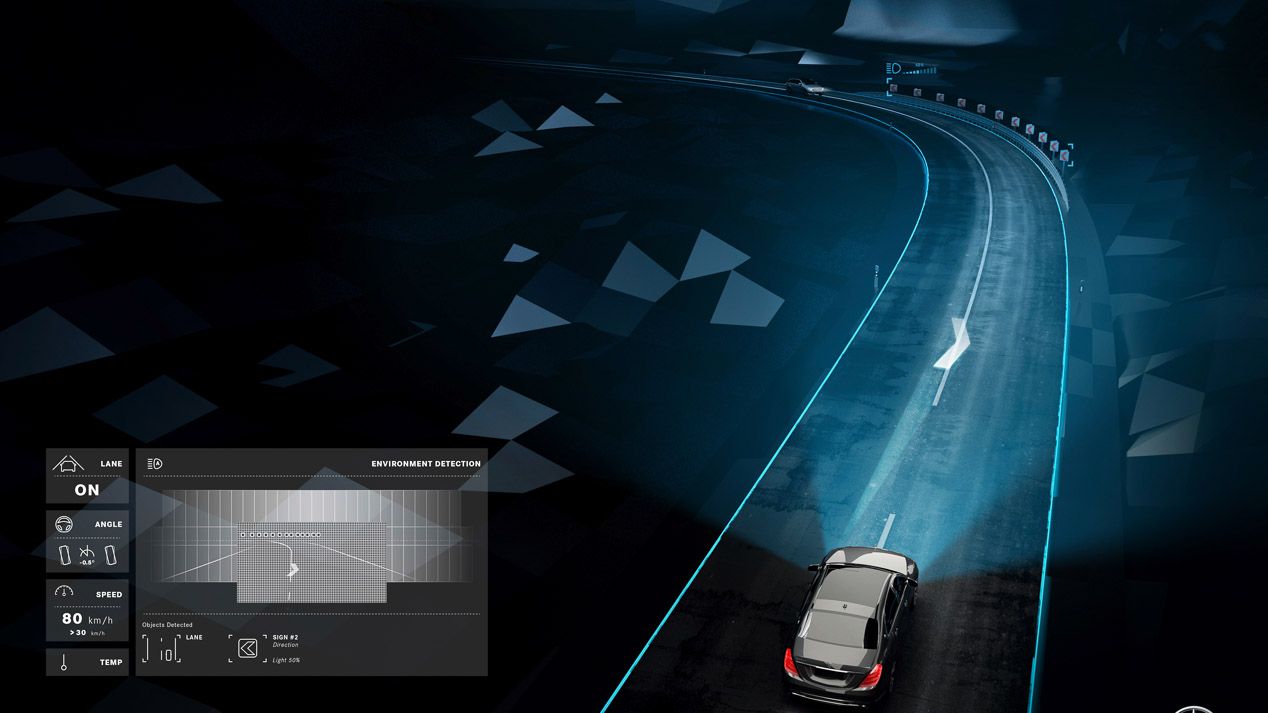 Mercedes Digital Light, los faros que proyectan información
