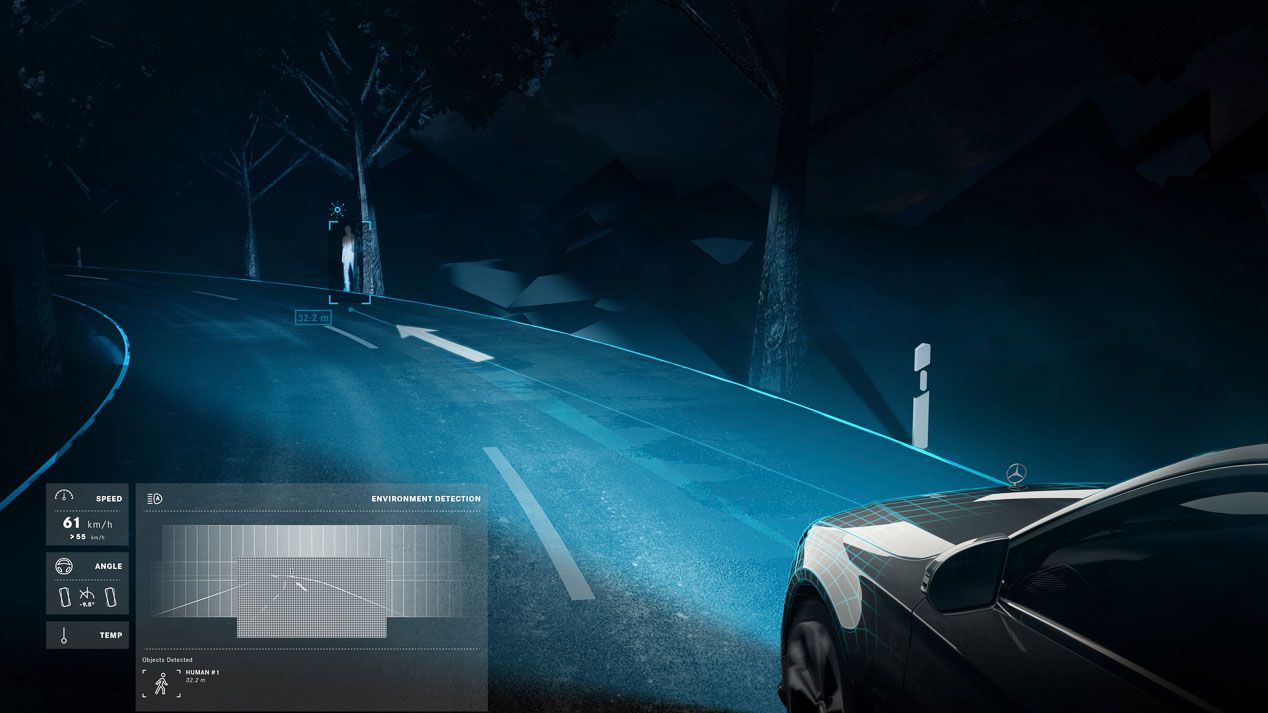 Mercedes Digital Light, los faros que proyectan información