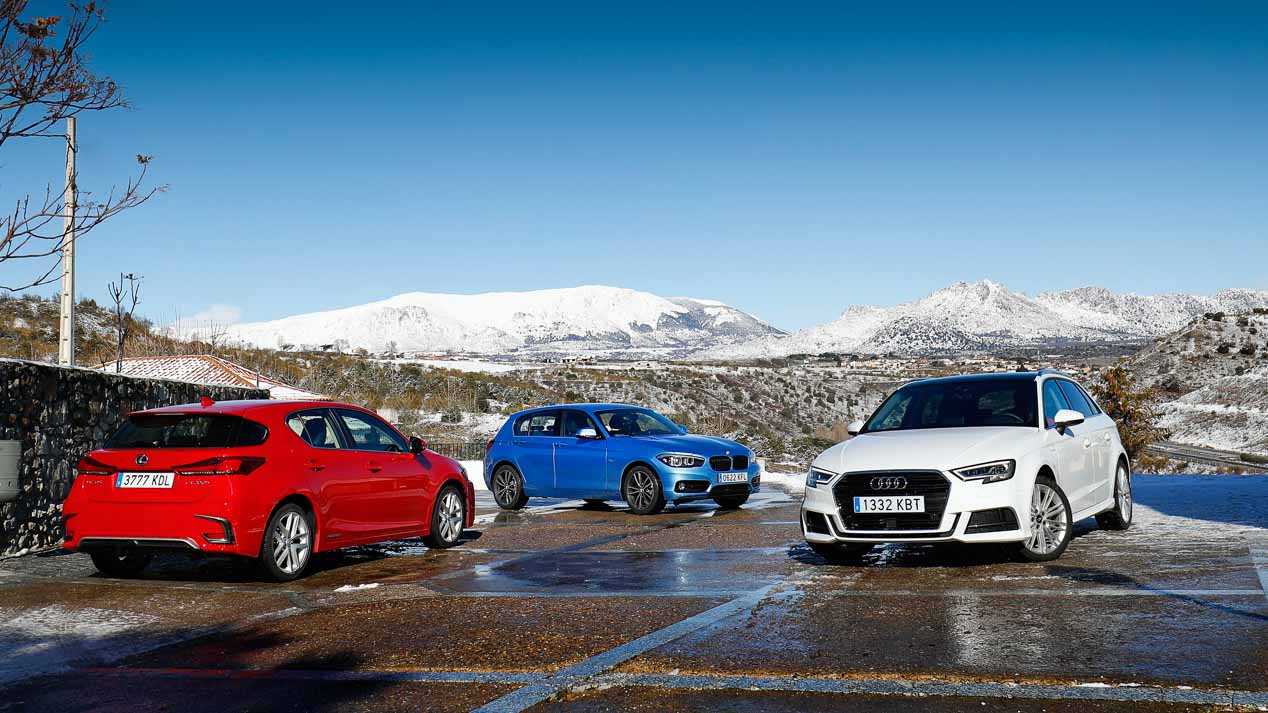 SuperComparativa: Audi A3 G-Tron & BMW 116d & Lexus CT200h