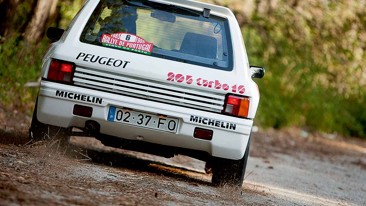 Tres de los mejores Grupo B: Lancia 037, Renault 5 Turbo y Peugeot 205 T16.