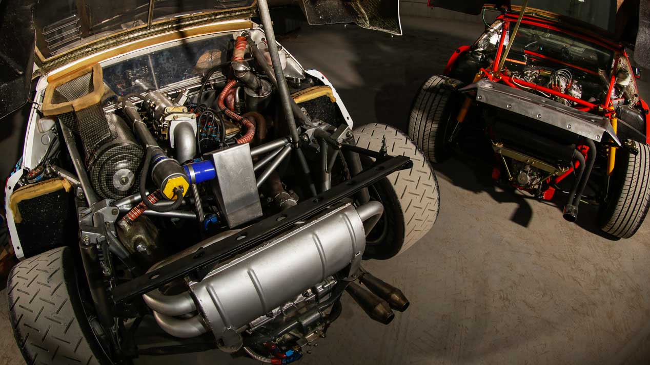 Tres de los mejores Grupo B: Lancia 037, Renault 5 Turbo y Peugeot 205 T16.