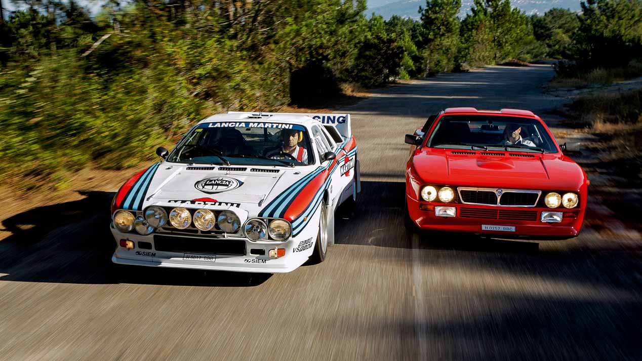 Tres de los mejores Grupo B: Lancia 037, Renault 5 Turbo y Peugeot 205 T16.