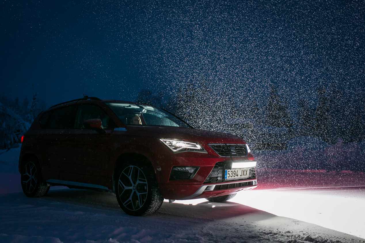 Así se desenvuelve el Seat Ateca FR en nieve y hielo