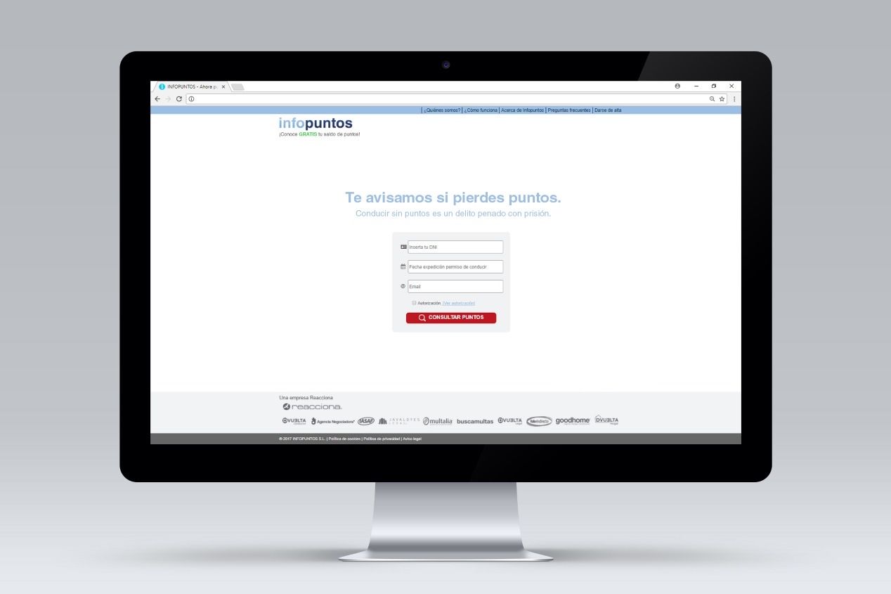 Infopuntos: conoce los puntos de tu carné y recibe alertas si los pierdes