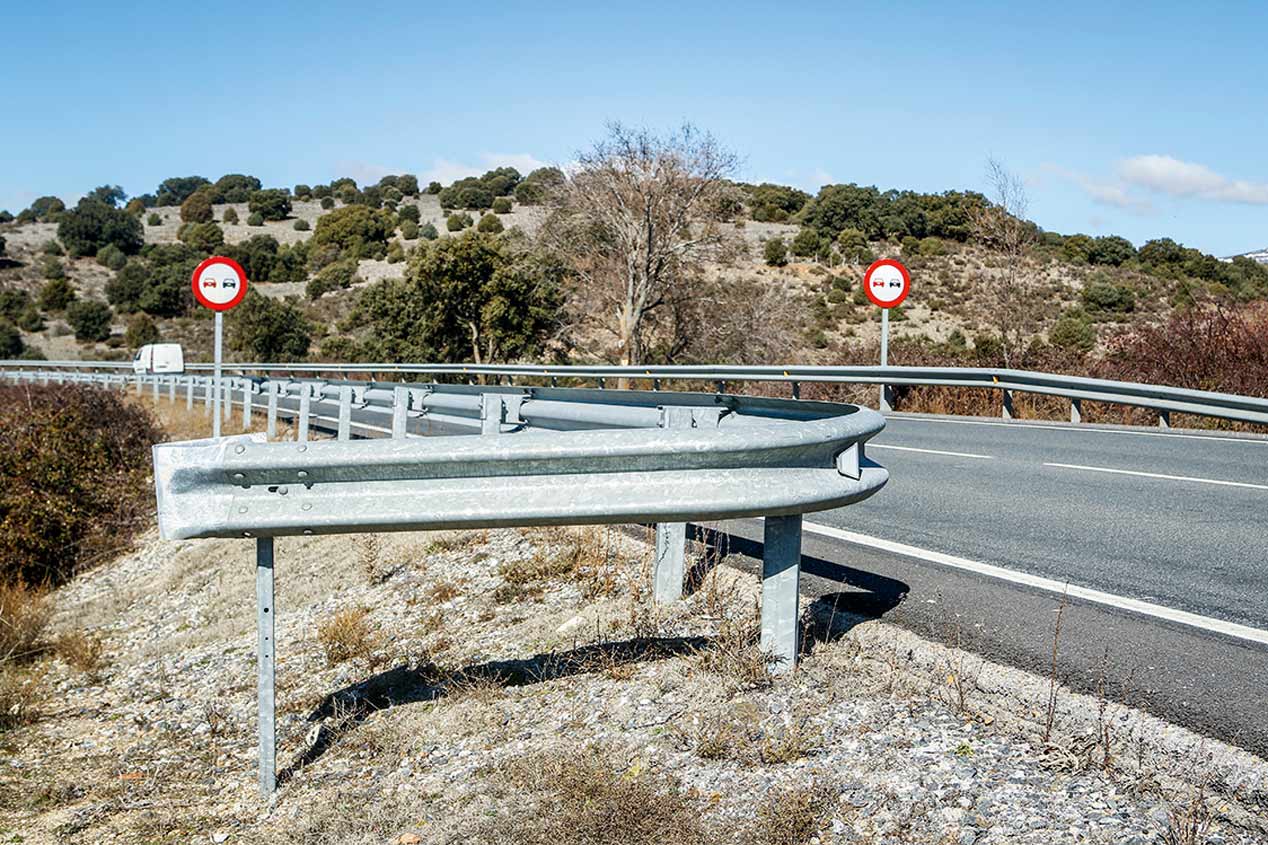 Los puntos "más calientes" de las carreteras secundarias