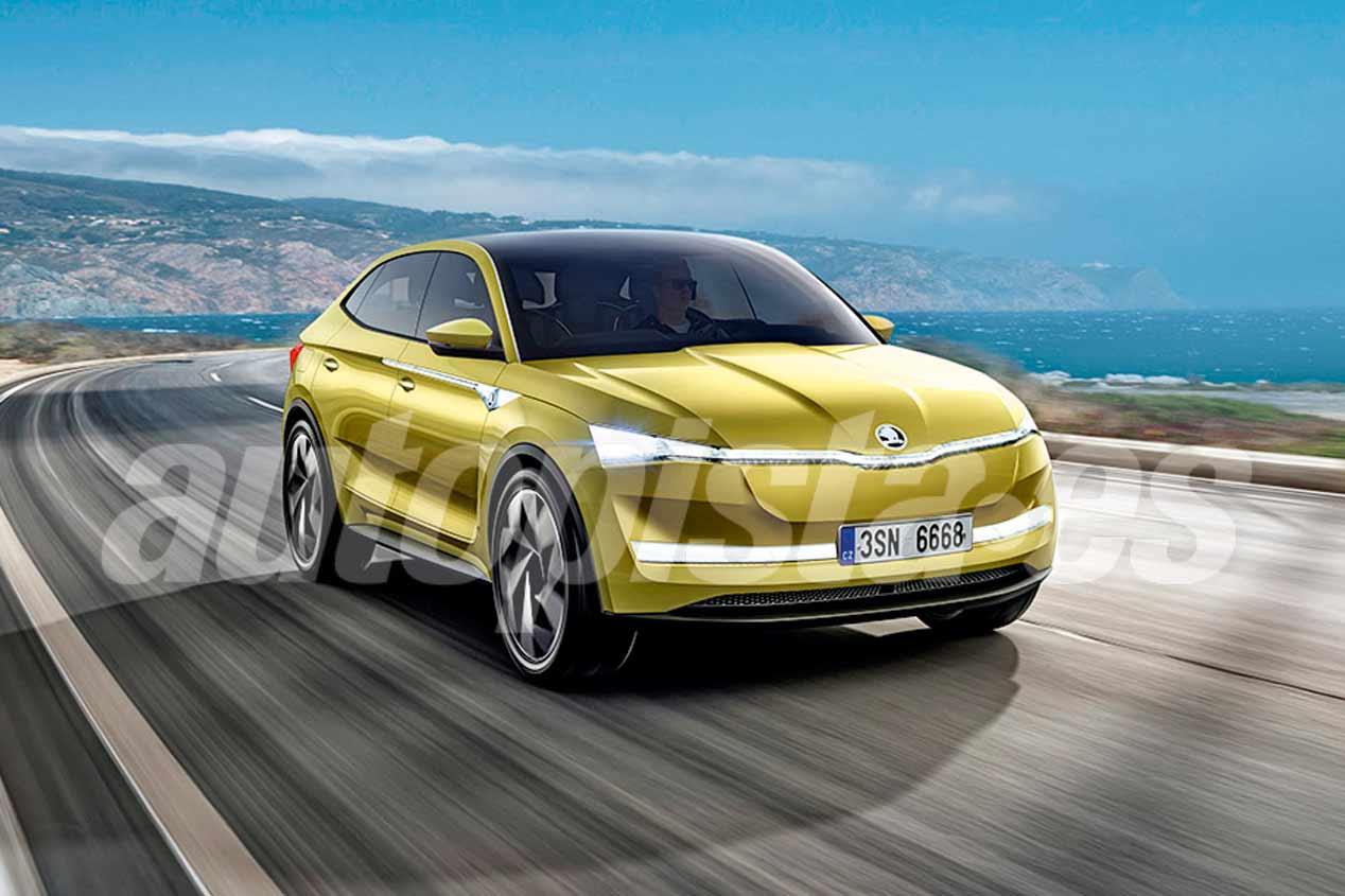 Así podría ser el SUV eléctrico coupé de Skoda