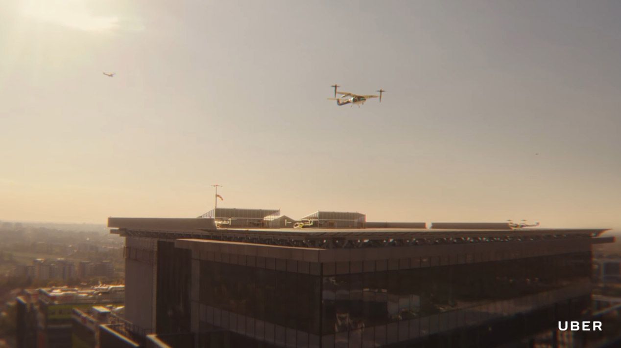 Así podrás reservar un taxi volador con Uber en el futuro
