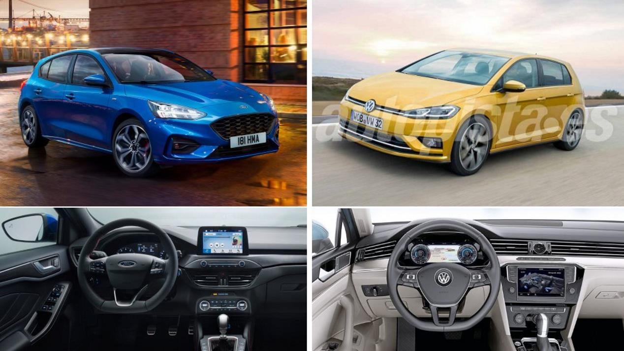 Ford Focus 2018 vs VW Golf 2019: los nuevos compactos que vienen