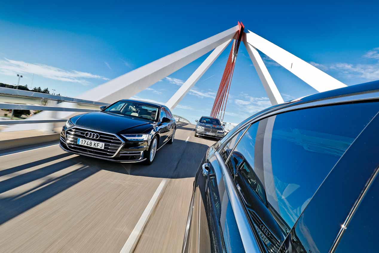 Probamos los Audi A8, BMW Serie 7 y Mercedes Clase S