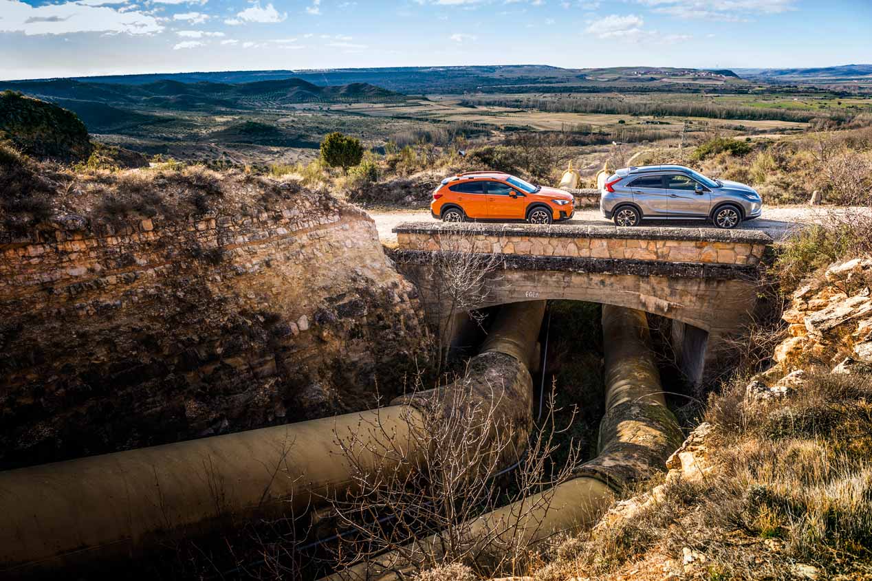Probamos el Mitsubishi Eclipse Cross y el Subaru XV