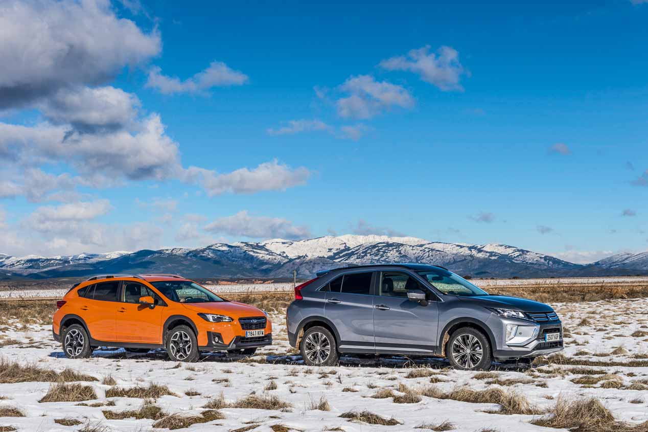 Probamos el Mitsubishi Eclipse Cross y el Subaru XV
