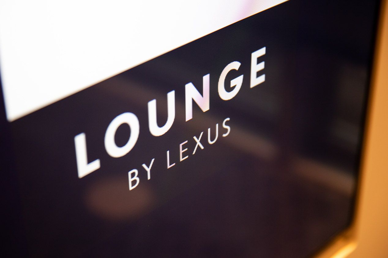 Exclusivo espacio Lounge by Lexus, en el aeropuerto de Bruselas