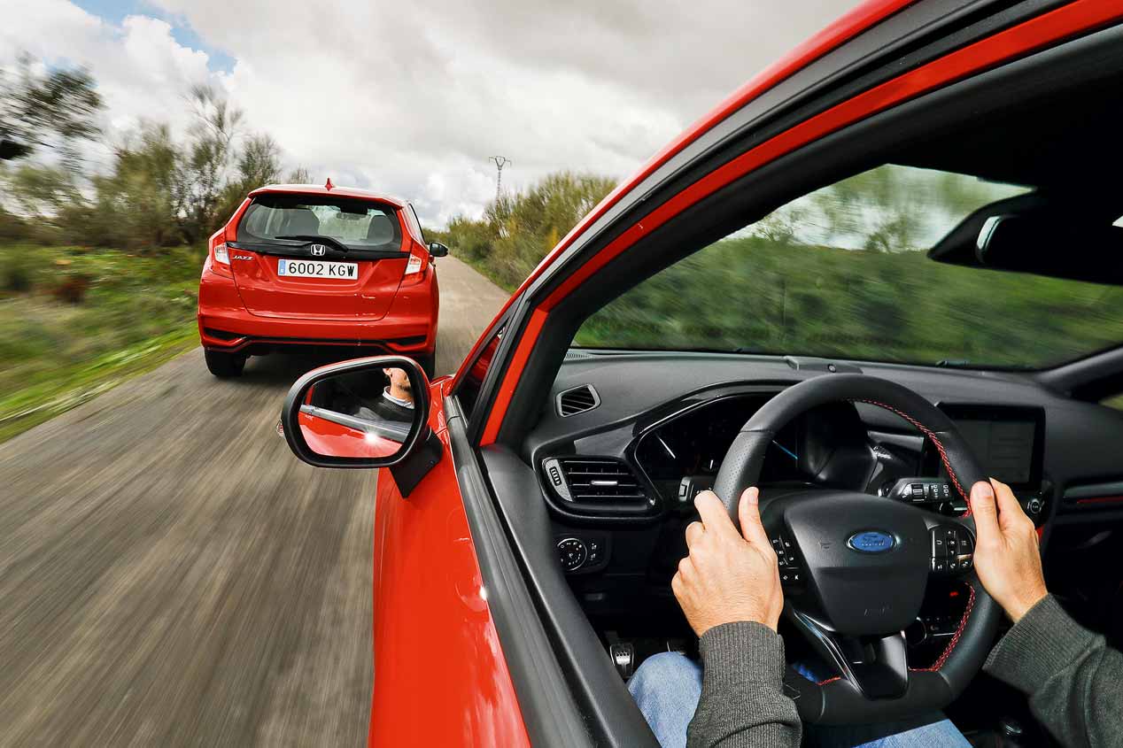 A prueba el Ford Fiesta Ecoboost y el Honda Jazz i-VTEC