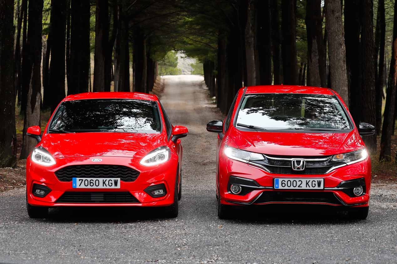 A prueba el Ford Fiesta Ecoboost y el Honda Jazz i-VTEC
