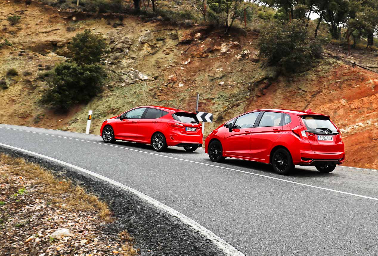 A prueba el Ford Fiesta Ecoboost y el Honda Jazz i-VTEC