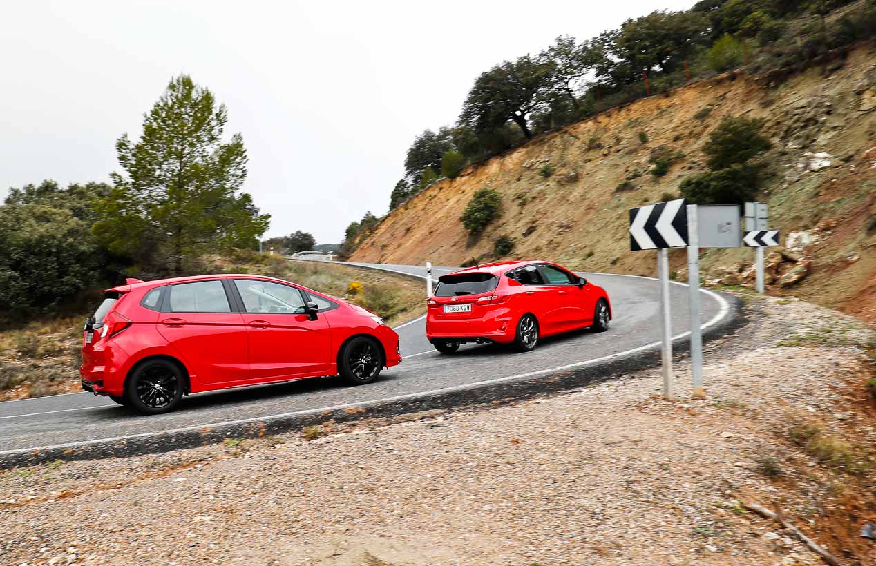 A prueba el Ford Fiesta Ecoboost y el Honda Jazz i-VTEC