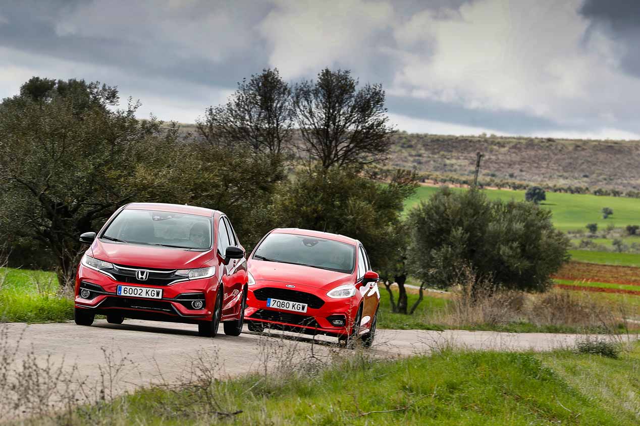 A prueba el Ford Fiesta Ecoboost y el Honda Jazz i-VTEC