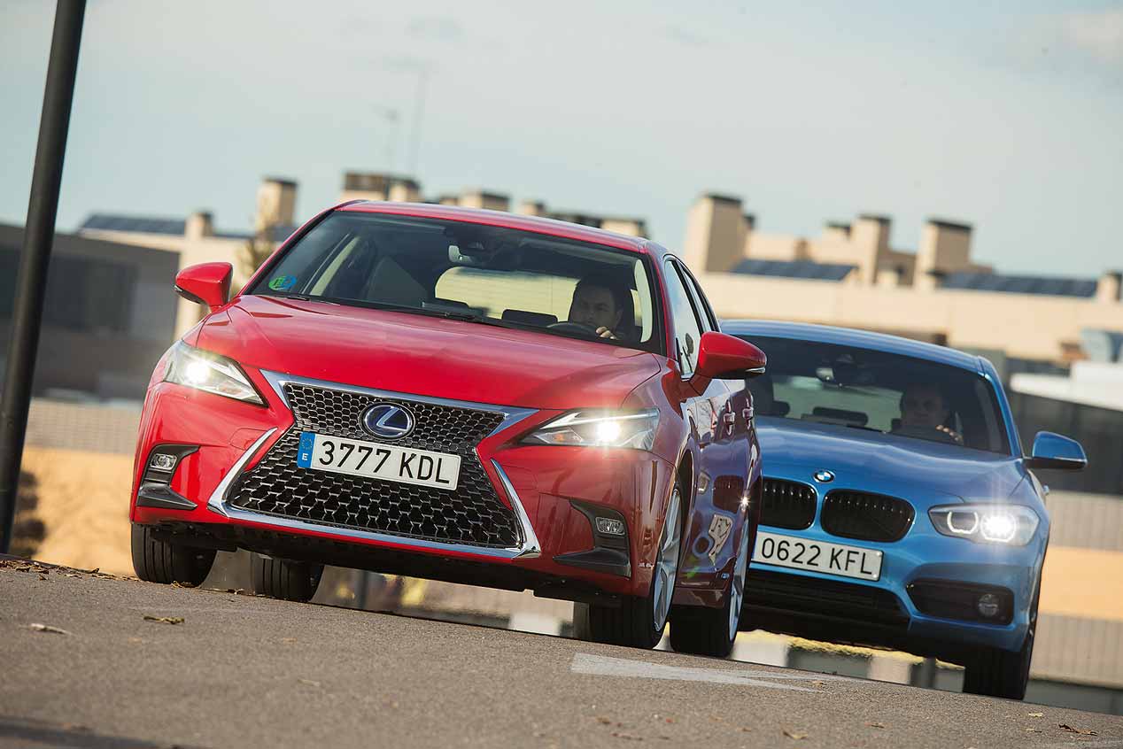 A prueba el BMW 116d y el Lexus CT 200h