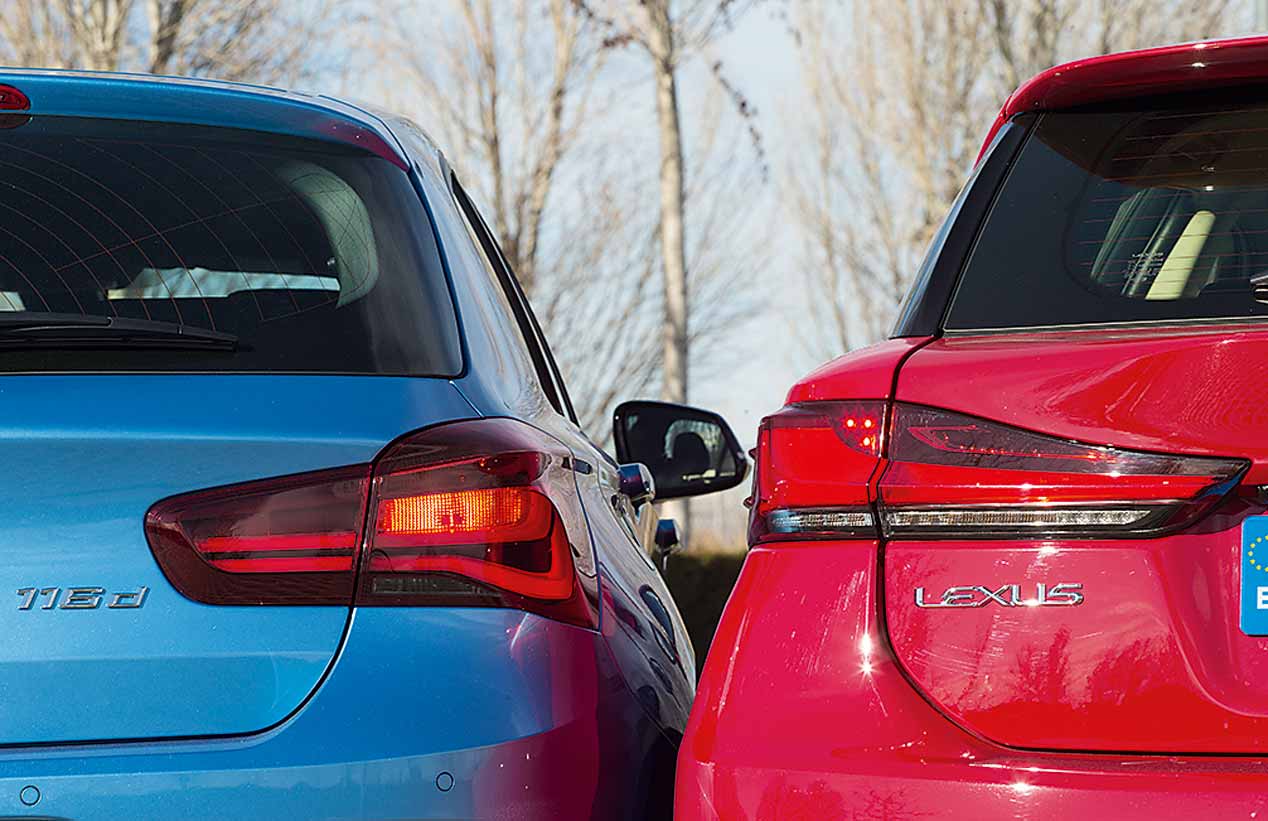 A prueba el BMW 116d y el Lexus CT 200h