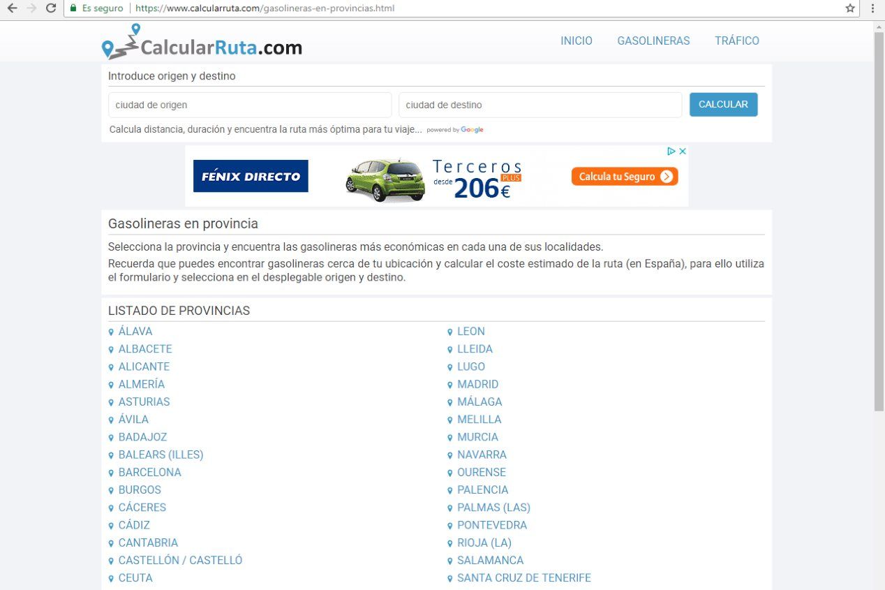 Calcula la ruta y el itinerario de tus viajes
